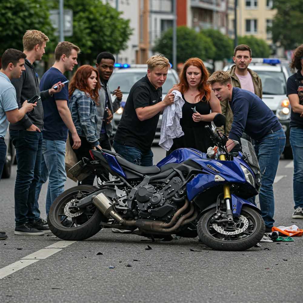 Testigos en un accidente de moto: Tu As Bajo la Manga