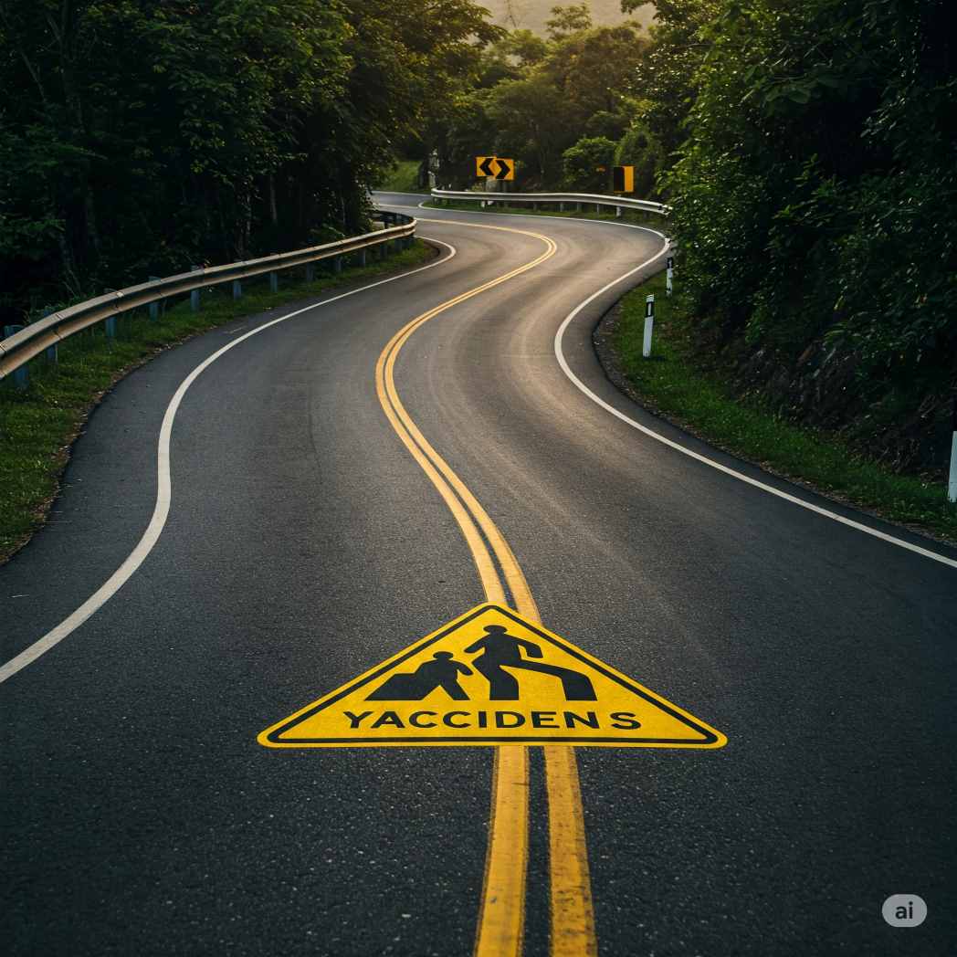 ¿Dónde se producen más accidentes, en rectas o curvas?