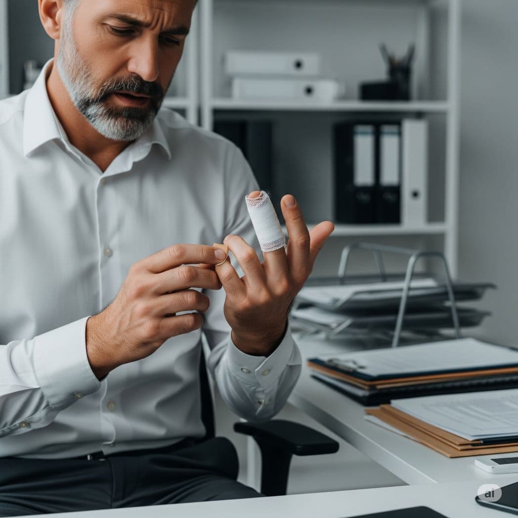 Me golpeé el dedo anular en el trabajo: ¿qué debo hacer?