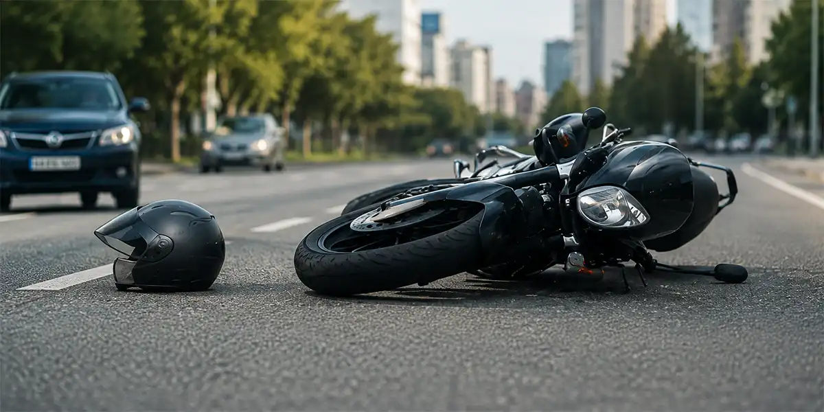 Motociclista en la ruta